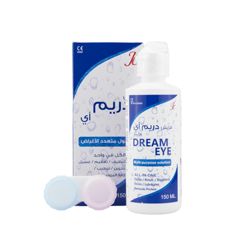 محلول عدسات فريش دريم اي 150 ملي