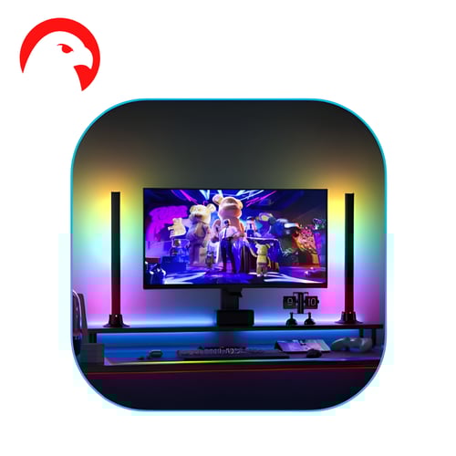 اضاءة Hexa المكتبي والخاص بالألعاب إضاءة ذكية RGB...