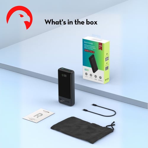 بطارية راف باور بسعه 20 الف ملي امبير 20 واط بــ 3...