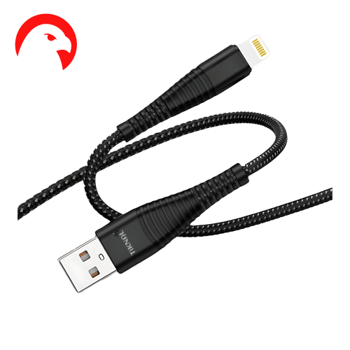 تكنل - كابل USB ايفون قماش 1 متر - شحن سريع ومزامن...