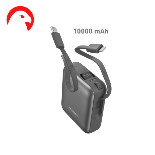 باور بانك جيبل 10000mAh شحن سريع 22.5W بكابلات مدم...