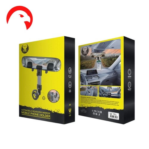 حامل جوال يوفو Y4915 لمرآة السيارة - مغناطيسي