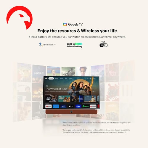 شاشة 24 بوصة سكاي وورث وضوح فائق، تلفزيون ذكى بتقن...