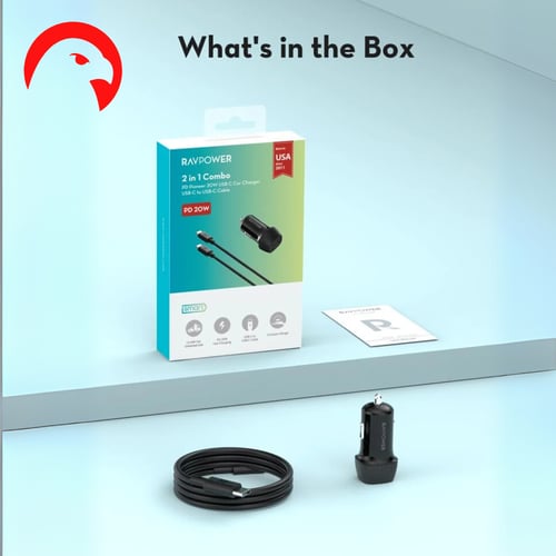 شاحن سيارة راف باور 20 واط بايونير منفذ تايب سى مع...