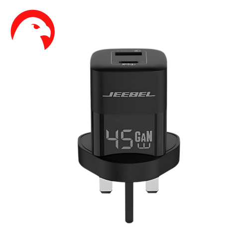 شاحن جداري سريع جيبل 45 واط بتقنية GAN - أسود