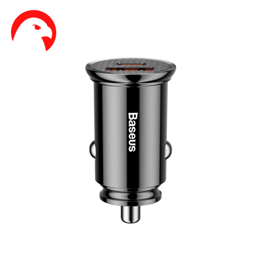 شاحن سيارة Baseus منفذين USB-A و USB-C بقوة 30 وات