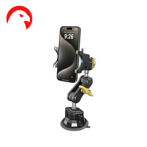 حامل جوال 2in1 بتقنية الشفط دوران 360 درجة - يوفو...