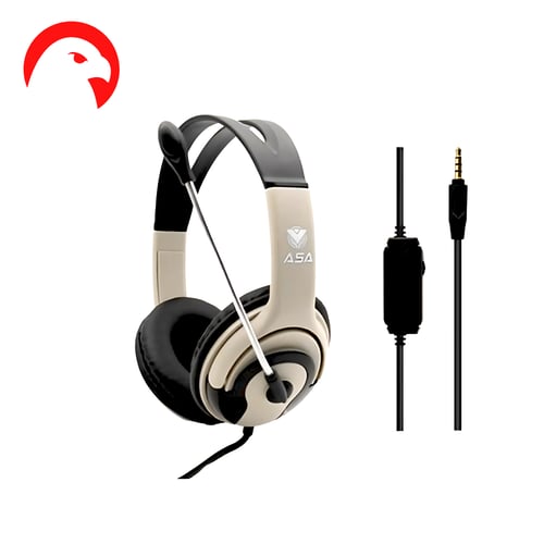 سماعة رأس ASA للبلاستيشن سلكية للألعاب مزودة بميكر...