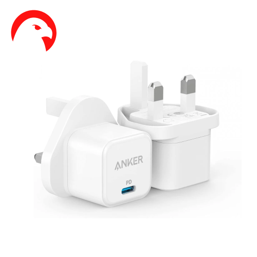 فيش شاحن جداري 20W انكر منفذ PD من Anker - شحن سري...