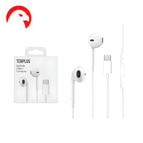 سماعة سلكية تايب سي TENPLUS – صوت عالي الوضوح وميك...