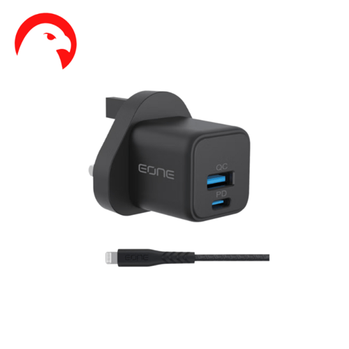 اي وان - فيش جداري بقوة 20 واط مخرجين (تايب سي - ي...