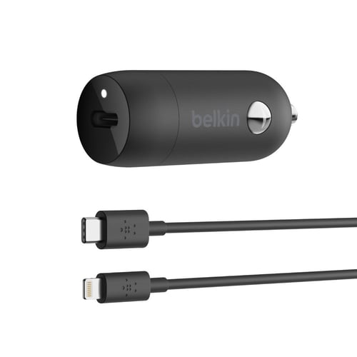 شاحن سيارة مع كابل لايتنينج إلى كابل USB-C من BELK...