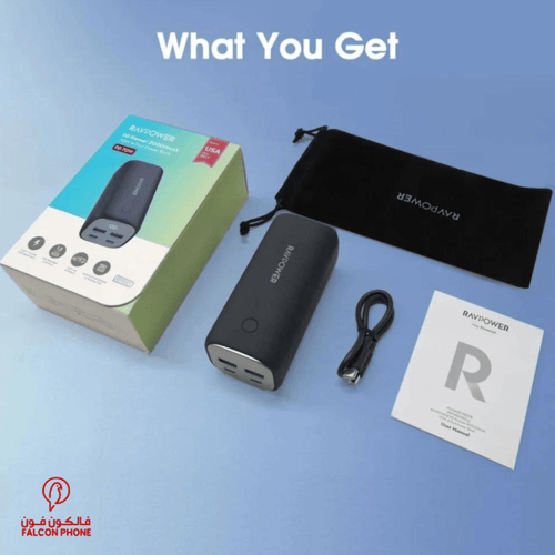 بطارية متنقلة راف باور 70 واط - 20000 ملي أمبير -...