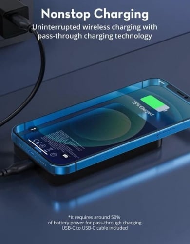 بطارية مغناطيسية لاسلكية راف باور بسعة 5000 ملي ام...