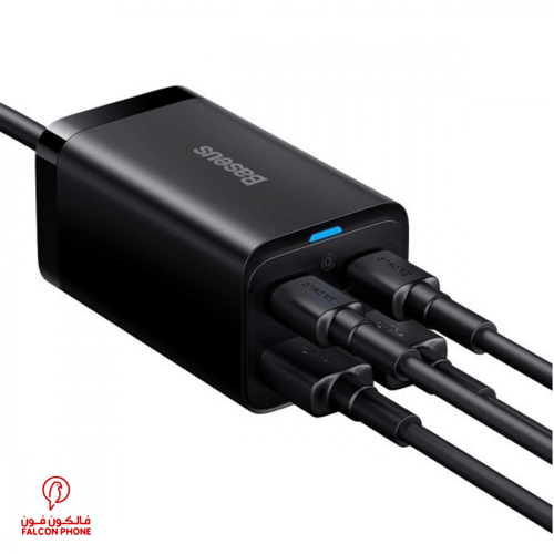 منصة شحن GaN Pro قوة 65 وات بمنفذين USB-C ومنفذين...