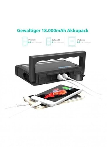 راف باور بطارية ومشغل سيارة بقوة 18000 ملي امبير