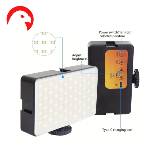 مصباح LED صغير محمول WL98 | مثالي للتصوير الفوتوغر...