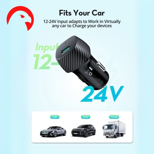 شاحن سيارة راف باور 20 واط بايونير منفذ تايب سى مع...