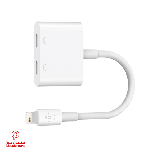 وصلة بمخرج شاحن وسماعة لايتنينج من BELKIN