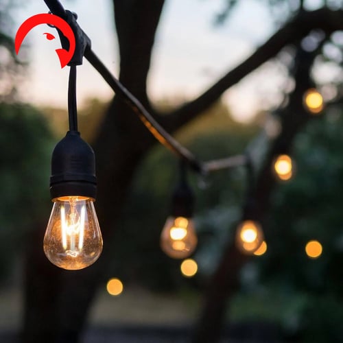 عقد اضاءه تخييم وزينه بالطاقه الشمسيه 20 متر