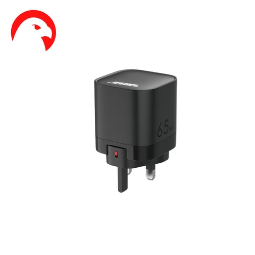 شاحن جداري بتقنية GAN قوة 65 واط منفذين سريع ومتعد...