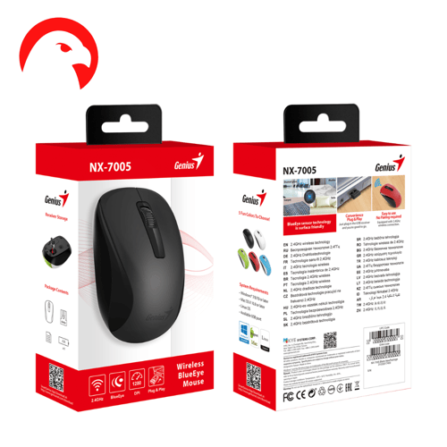 ماوس لاسلكي 2.4 جيجاهرتز - جينيس