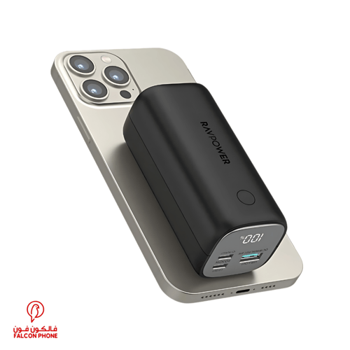 شاحن متنقل راف باور بقوة 14000mAh مع منافذ 2PD ومن...