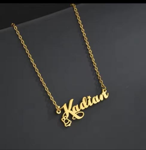 سلسال مطلي بالذهب حسب الاسم