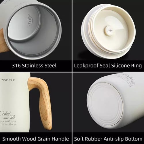 470ML Vacuum Coffee Cup With Handle Insulated Mug...