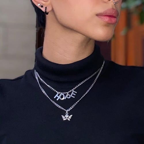 سلسال فضي مع كلمة بإختيارك | Silver necklace with...