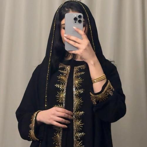 عبايه ( N85 ) شك ذهبي