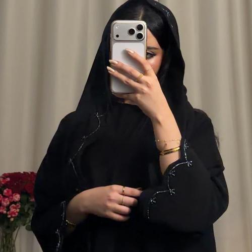 عبايه (N91) كامل شك كحلي