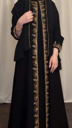 عبايه ( N85 ) شك ذهبي