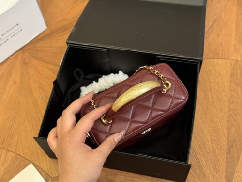 Chanel mini bag Red wine