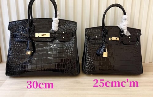 Hermes بيركن تمساح أسود