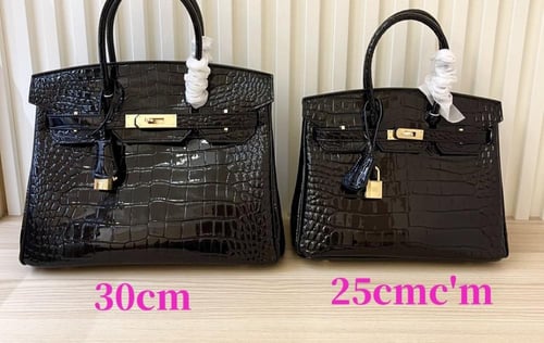 Hermes بيركن تمساح أسود