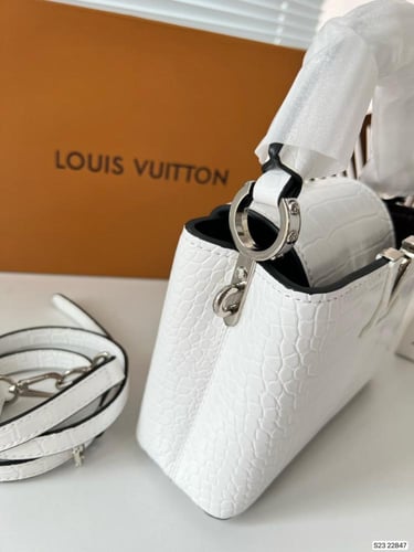 LV Capucines white