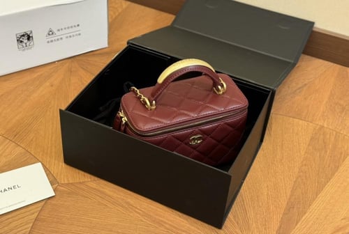 Chanel mini bag Red wine