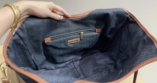 MiuMiu jeans tote bag