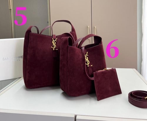 SAINT LAURENT Le Bucket Bag شامواه