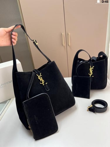 SAINT LAURENT Le Bucket Bag شامواه