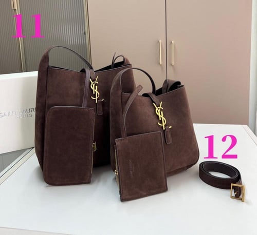 SAINT LAURENT Le Bucket Bag شامواه