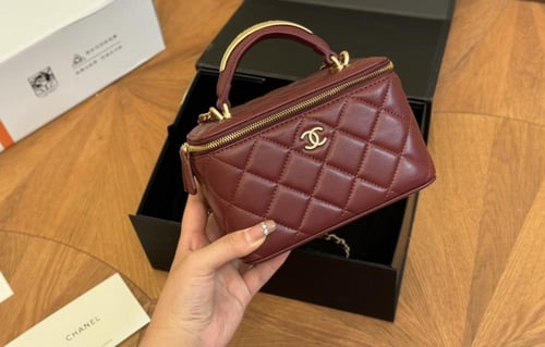 Chanel mini bag Red wine