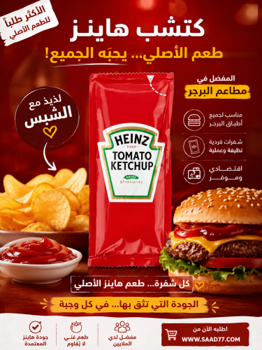 كاتشب هاينز كرتون 1000 حبه