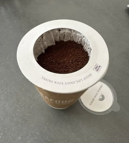 فلتر قهوة دائري مع حقيبه تغليف