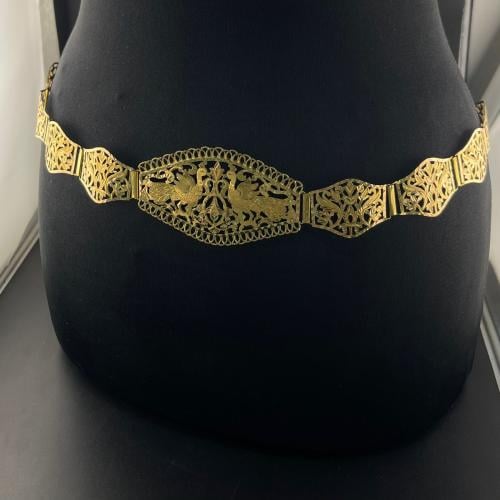 حزام ذهب عيار 21 وزن 114.12