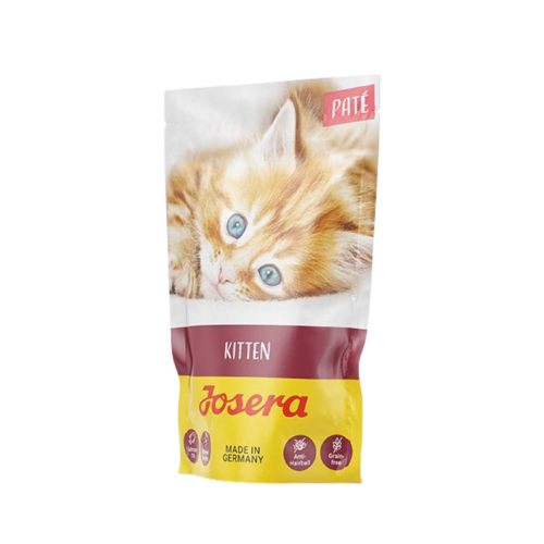 Moist complete mashed food for kittens with chicke...