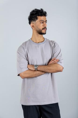 Luxe Greige Tee تيشيرت رمادي بيج فاخر