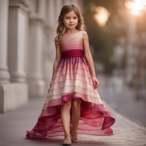 فستان بنات مميز بتصميم خاص