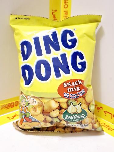 مكسرات دينج دونج نكهة الثوم اللذيذ 95جم